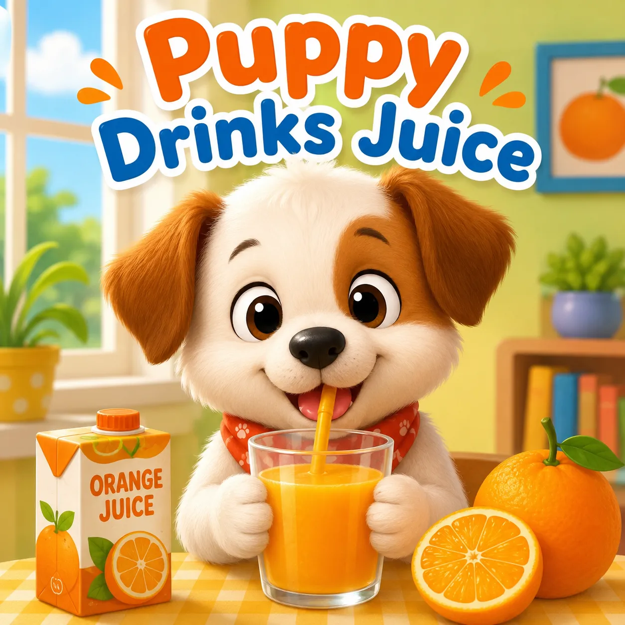 Puppy Drinks Juice