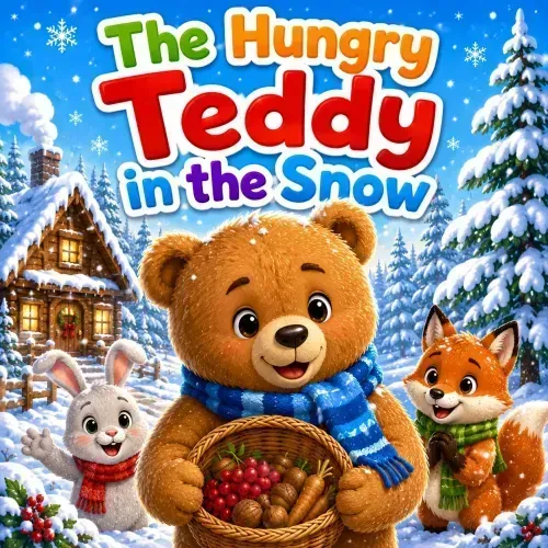 The Hungry Teddy in the Snow